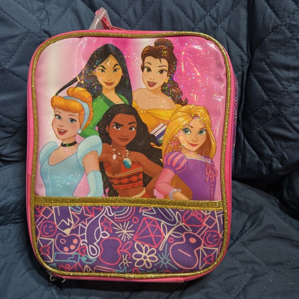Disney Princesses Lunch Box 9.5” X 8”
